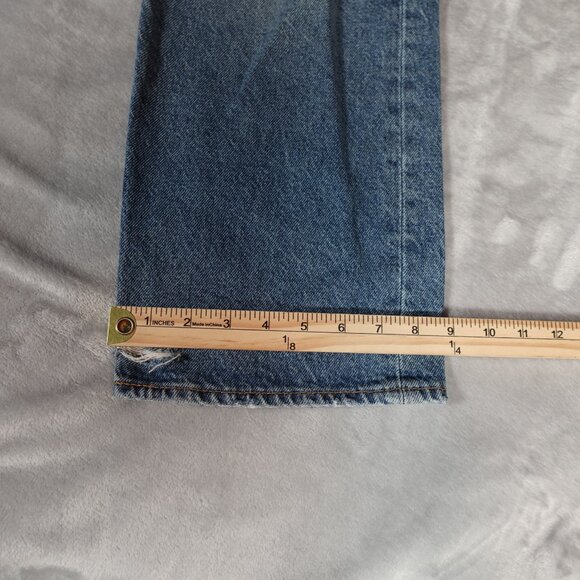 Levis Ribcage Straight Ankle Jeans Womens 28x26.5 Button Fly Distressed - Picture 14 of 15